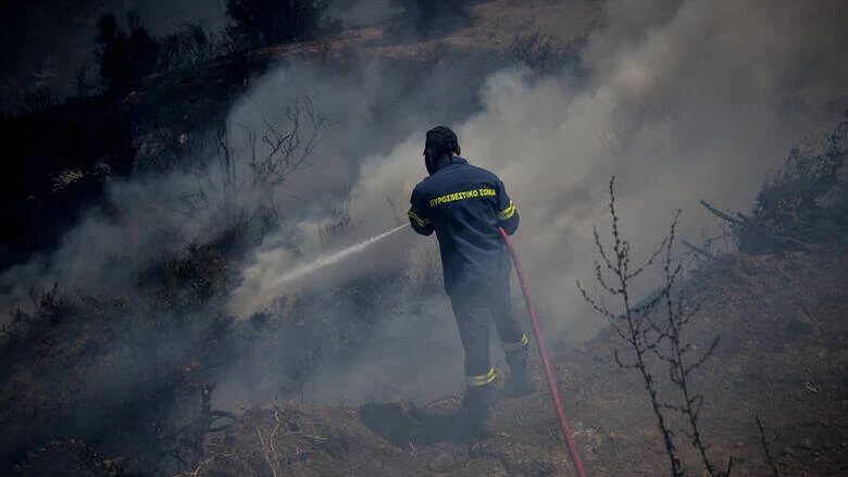Πυρκαγιά στον Κιθαιρώνα: Παραμένει εκτός ελέγχου-Οι ισχυροί άνεμοι δυσκολεύουν την κατάσβεση